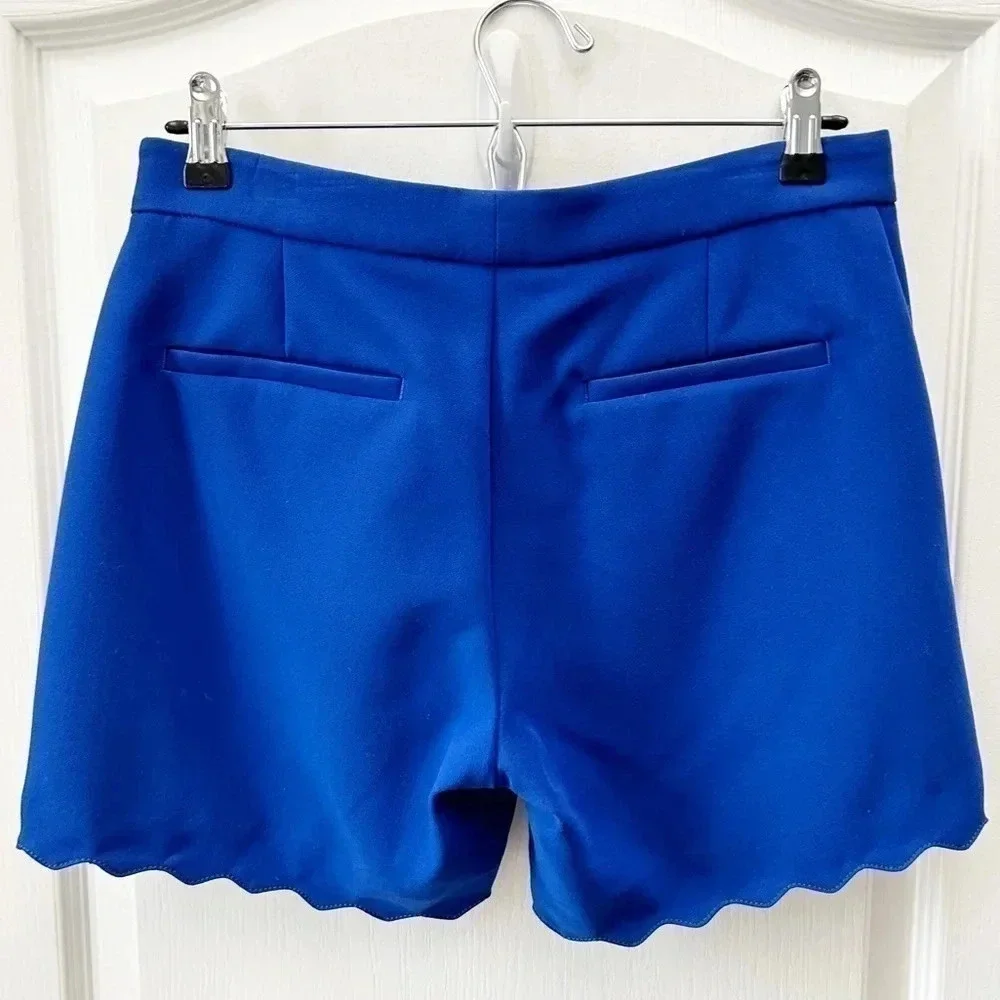 Banana Republic Shorts Scalloped  Hem Cobalt Blue Size 0 - Picture 5 of 14